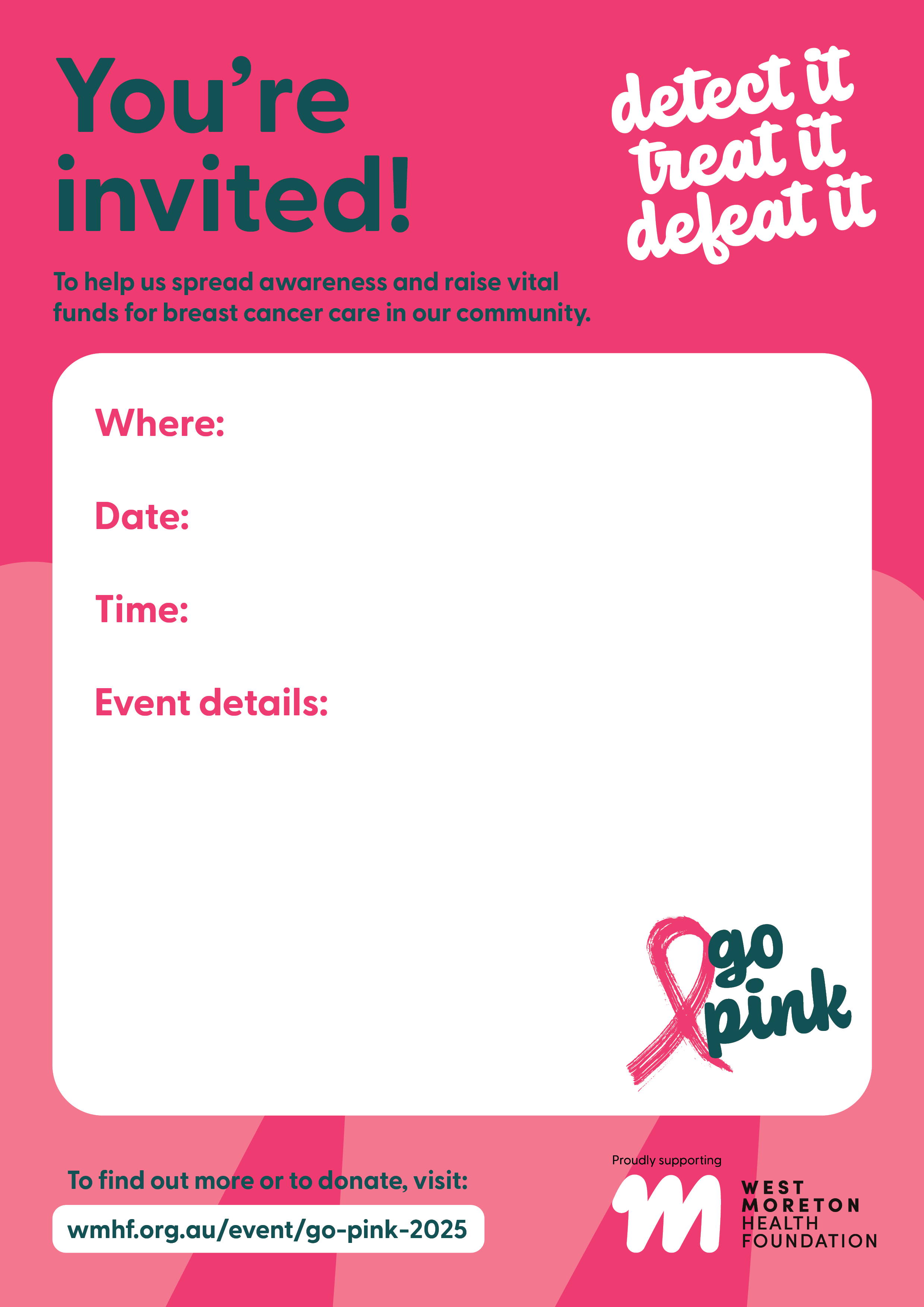 You're Invited Poster Pink