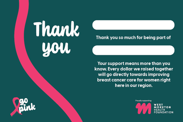Customisable Thank You e-Card