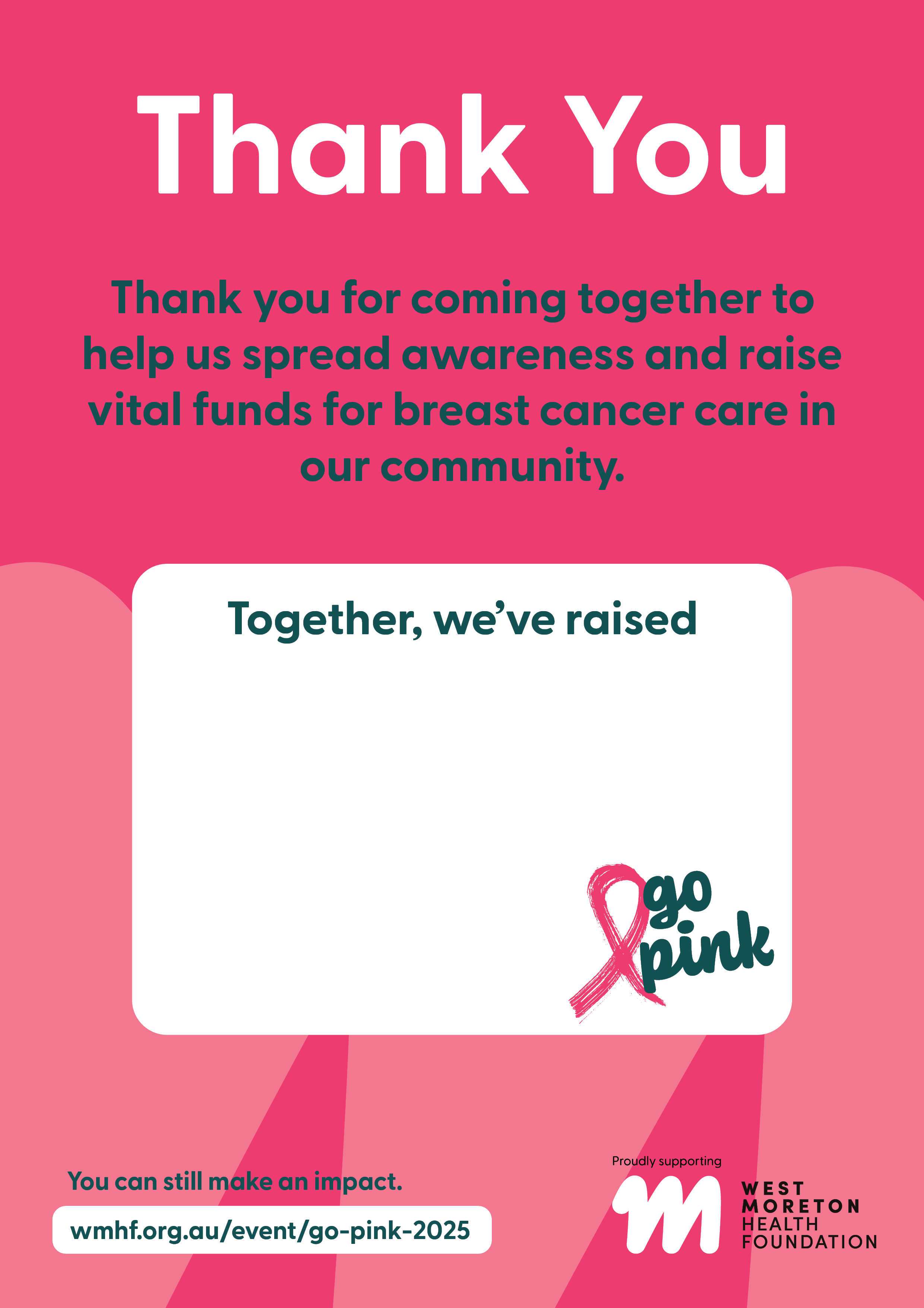 Thank You Poster Pink