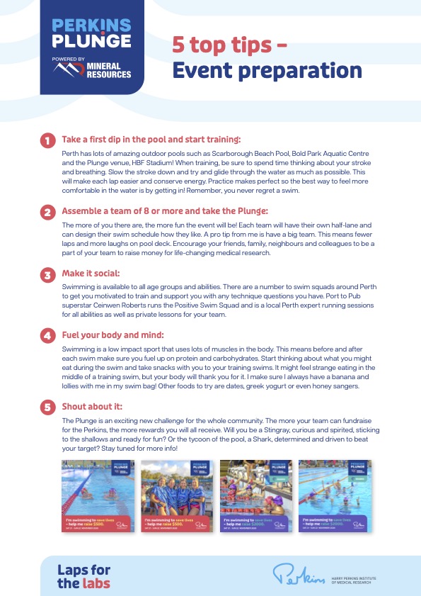 2026 5 Top tips - Event preparation