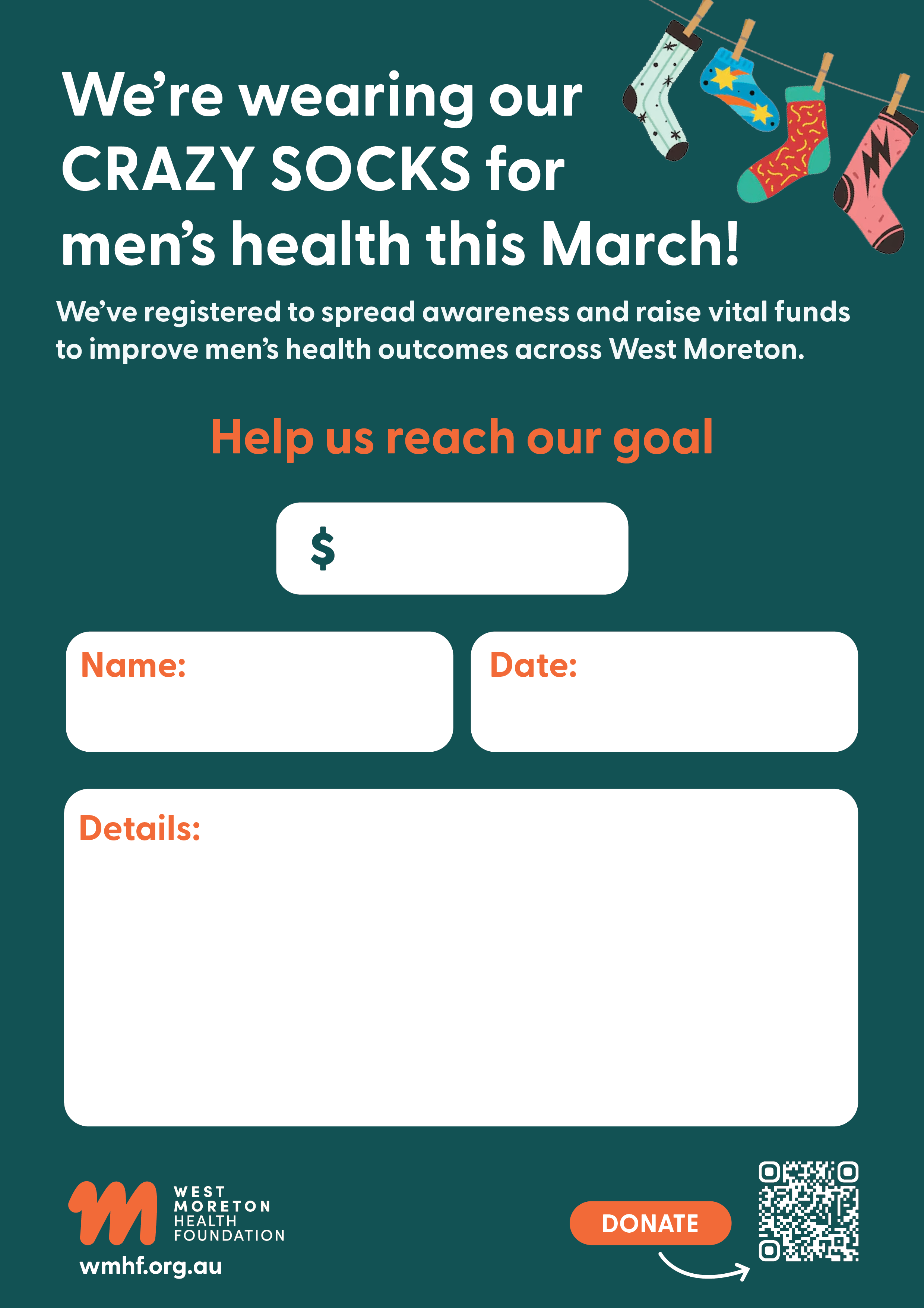 Crazy Sock Fundraiser Poster