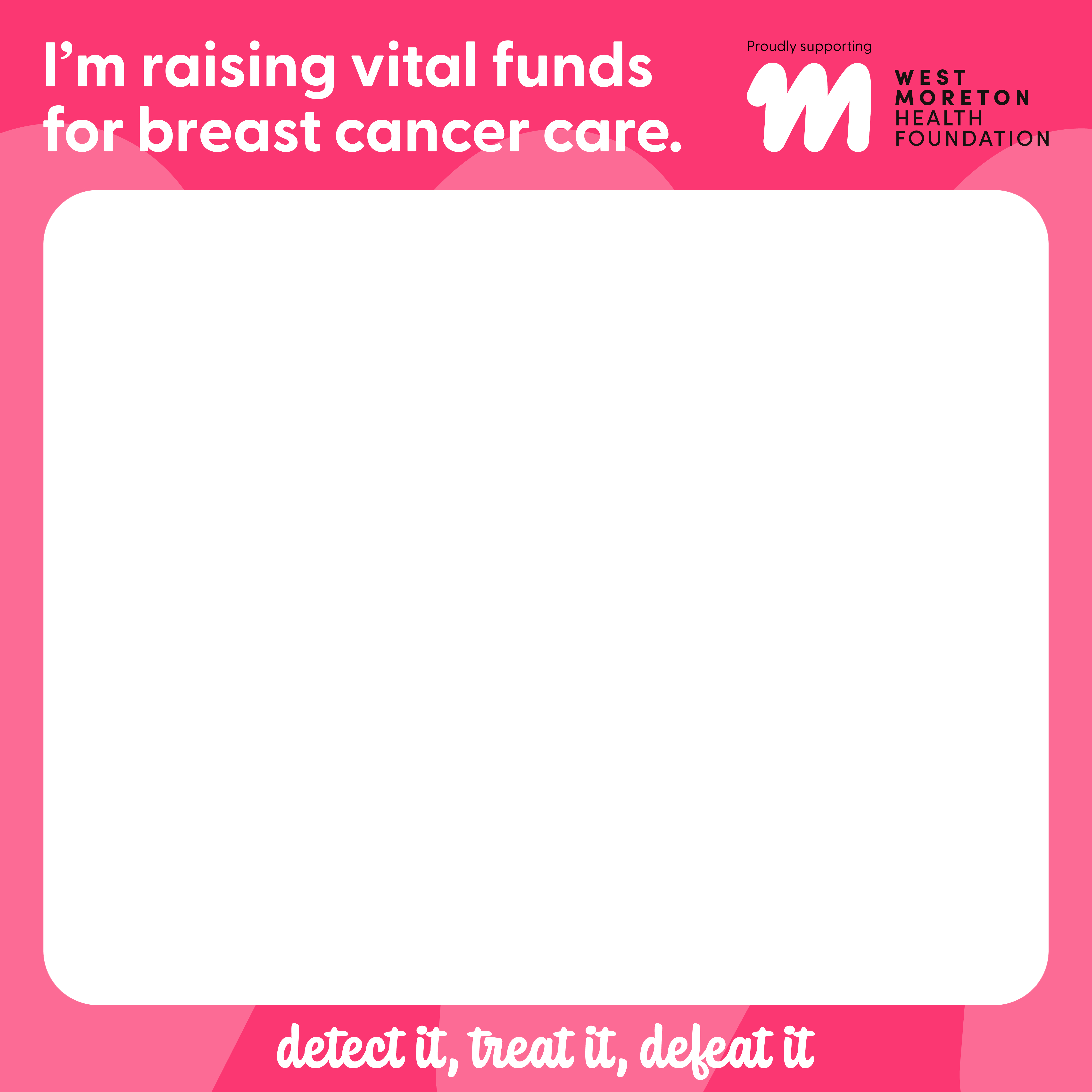 Raising Funds Social Frame Pink